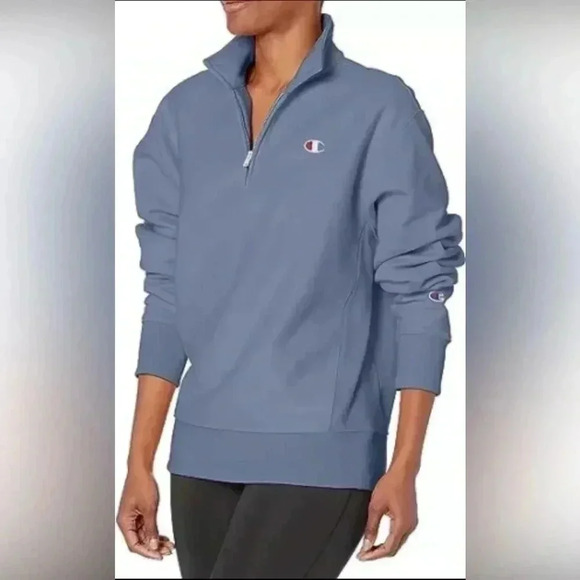 Champion Women's Oversized Reverse Weave 1/4 Zip Size Large - Picture 1 of 8